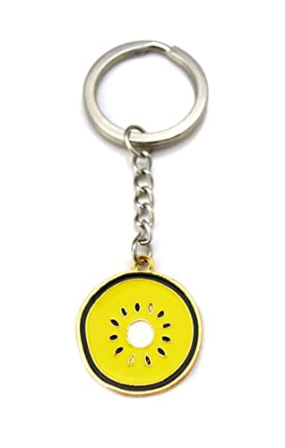 Schlüsselanhänger Kiwi Gold gelb Keychain von Generisch