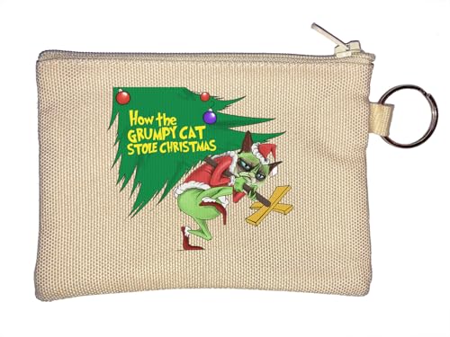 Schlüsselanhänger mit Aufschrift "How The Unhappy cat Took Away", Weihnachten, Beige von Generisch