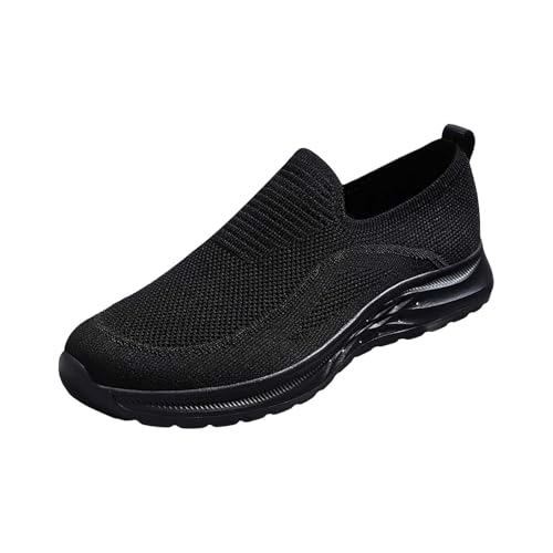 Schlupfschuhe Herren 48 Laufschuhe Mesh Luftdurchlässig Sneaker Slip-On Walkingschuhe Rutschfest Joggingschuhe Breeze Schuhe mit Schnürsenkel Sportschuhe Modische Freizeitschuhe Wanderschuhe von Generisch
