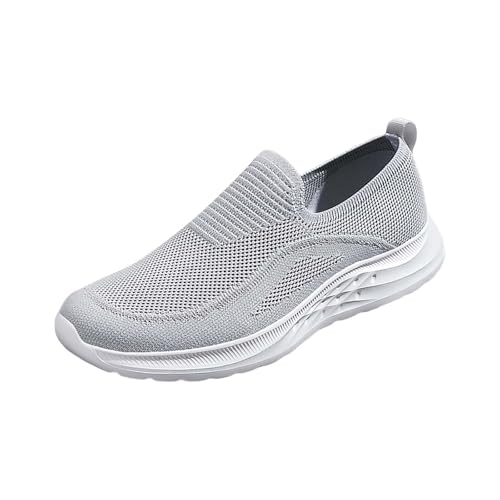 Schlupfschuhe Herren 48 Laufschuhe Mesh Luftdurchlässig Sneaker Slip-On Walkingschuhe Rutschfest Joggingschuhe Breeze Schuhe mit Schnürsenkel Sportschuhe Modische Freizeitschuhe Wanderschuhe von Generisch
