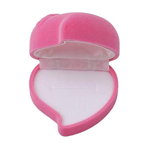 Schmucketui Samt Tragbare Ringbox Herz Typ Geschenketui Ehering Etui Aufbewahrungsschmuck Schmucketui Samt Tragbare Ringbox Herz Typ Geschenketui Ehering Etui Aufbewahrungsschmuck von Generisch