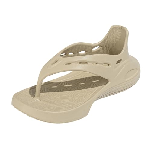 Schnäppchen Damenschuhe Damen Sommermode Clip Toe Atmungsaktive Sandalen Hausschuhe rutschfeste Outdoor Strand Sandalen Hausschuhe Schuhe Damen Sneaker Gelb (Khaki, 37) von Generisch