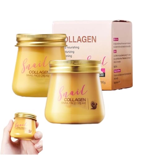 Schneckenkollagen-Gesichtscreme, Schneckenkollagen-Verjüngungscreme, Schneckenkollagen-Gesichtscreme, Feuchtigkeitsspendende, reparierende und straffende Kollagencreme für Frauen (2) von Generisch