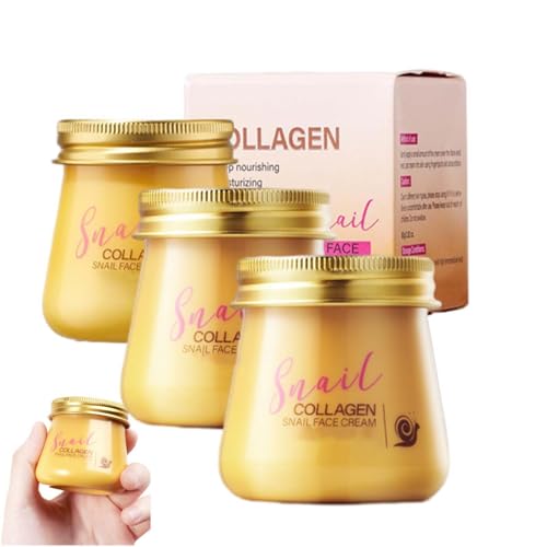 Schneckenkollagen-Gesichtscreme, Schneckenkollagen-Verjüngungscreme, Schneckenkollagen-Gesichtscreme, Feuchtigkeitsspendende, reparierende und straffende Kollagencreme für Frauen (3) von Generisch