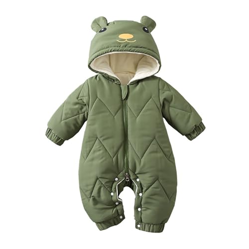 Schneeanzug Kinder Unisex - Dicke Softshell-Overall Skianzug Winddichte wasserdichte Winterjacke + Skihose Skianzug Skioverall Winterjacke mit Kapuze und Taschen Skioverall Baby Kleinkind Schneeanzug von Generisch