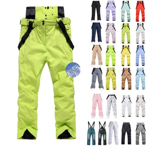 Schneehose Damen - Skianzüge Für Damen Schneehose Wasserdicht 48 Snowboardhose Winter Mädchen Große Größen Skihose Kurzgroesse Herren Skianzug Günstig XXL Schneehosen 44 Baggy Thermohose von Generisch