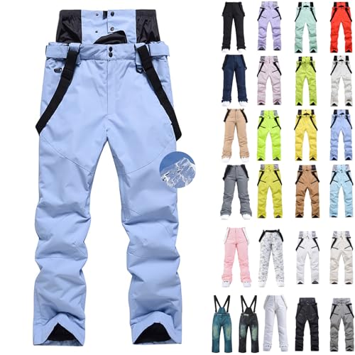 Schneehose Damen - Snowboardhose Damen Schneehose Wasserdicht Winter 48 Skihose Übergröße Große Größen Softshell Winterhose Pink Ski Suit Women Sale Skilanglaufhose von Generisch