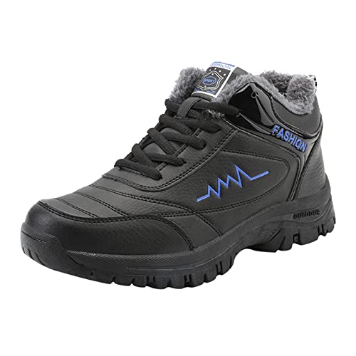 Schneeschuhe Herren Warm Gefüttert Mit Schnürsenkeln - Bequeme Winterschuhe Verdicken Thermoschuhe - Flauschige Plüsch Stiefeletten Rutschfest Outdoor Niedrig Boots Freizeit Stiefel Schnürstiefel Schneeschuhe Herren Warm Gefüttert Mit Schnürsenkeln - Bequeme Winterschuhe Verdicken Thermoschuhe - Flauschige Plüsch Stiefeletten Rutschfest Outdoor Niedrig Boots Freizeit Stiefel Schnürstiefel von Generisch
