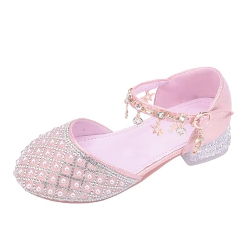 Schneestiefel 24 Mädchenschuhe, Kinder-High-Heels, Tanzschuhe, kleine Mädchen-Kristallschuhe Seestiefel Kinder (33.5 Big Kids) von Generisch