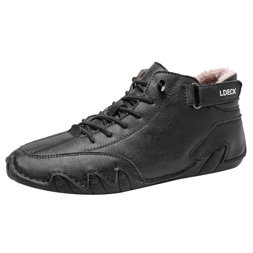 Schneestiefel Herren Warmer Gefüttert Wasserdicht - Bequeme Winterschuhe Flache Winterstiefel - Outdoor Rutschfest Barfußschuhe Mit Schnürsenkeln - Wanderschuhe Leichte Thermoschuhe Winter Boots Schneestiefel Herren Warmer Gefüttert Wasserdicht - Bequeme Winterschuhe Flache Winterstiefel - Outdoor Rutschfest Barfußschuhe Mit Schnürsenkeln - Wanderschuhe Leichte Thermoschuhe Winter Boots von Generisch