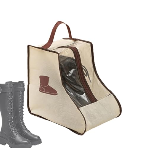 Schritt in den Stil: Staubdichte Schuhtasche mit Griff – intelligente Aufbewahrungslösung für Herren und Damen, ideal für Reisen und Kleiderschrank-Organisation, 1. Beige, Refer to description, Unisex von Generisch