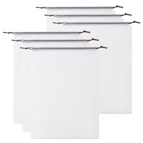 Schuhbeutel für Reisen – transparente Schuhbeutel für Reisen – 6 Stück Aufbewahrungstasche Kordelzug tragbare Organizer transparent für Tote Männer Frauen Teenager Zug von Generisch