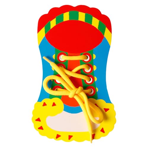 Schuhbinden-Übungen, Kinder lernen, Schnürsenkel zu binden,Kindergarten-Lernspielzeug - Lernen Sie, Schuhe zu binden. Spielzeug für Feinmotorik. Farbe auf Wasserbasis für das Lernen im Kindergarten von Generisch