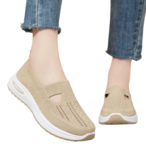 Schuhe Damen Absatz Bequem Mesh - Orthopädische Damenschuhe Schnürschuhe Mit Fußgewölbeunterstützung Woven Breathable Breathable Knitted Sneakers Soft Sole Shoes Women's Comfortable Schuhe Damen Absatz Bequem Mesh - Orthopädische Damenschuhe Schnürschuhe Mit Fußgewölbeunterstützung Woven Breathable Breathable Knitted Sneakers Soft Sole Shoes Women's Comfortable von Generisch