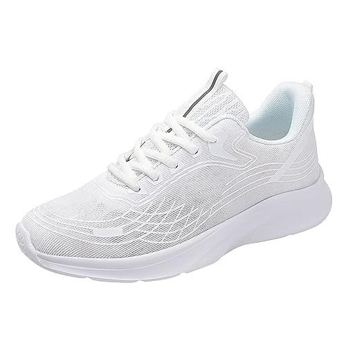 Schuhe Damen Dicke Boden Mesh Laufschuhe Modische Gedruckt Reisenschuhe Bequeme Outdoorschuhe weiche Sohle Turnschuhe Leichtgewichts Atmungsaktive Walkingschuhe rutschfeste Freizeitschuhe von Generisch