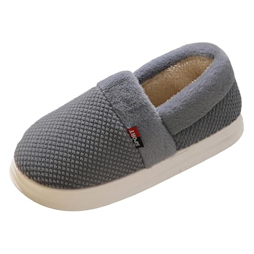 Schuhe Damen Elegant Pumps Paarschuhe Dicke Sohle Heimtextilien All-Inclusive-Hausschuhe mit Absatz Mode Bequeme warme Hausschuhe mit weicher Sohle Orthopädische Schuhe Damen (Grey, 41) von Generisch