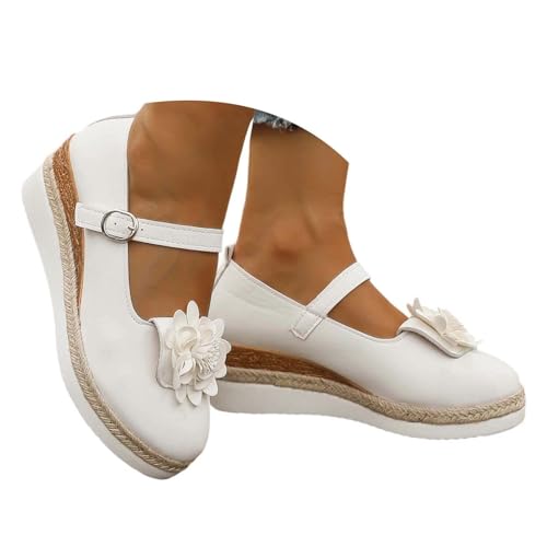 Schuhe Damen Elegant Walkingschuhe Keilabsatz Arbeitsschuhe mit Blumen Freizeitschuhe Retro Stil Sneaker Sport Slipper Loafer Mokassins Damenschuhe Gymnastikschuhe Schuhe Damen Elegant Walkingschuhe Keilabsatz Arbeitsschuhe mit Blumen Freizeitschuhe Retro Stil Sneaker Sport Slipper Loafer Mokassins Damenschuhe Gymnastikschuhe von Generisch