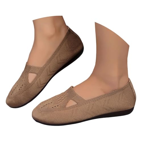 Schuhe Damen Mesh Bequeme Sneakers Slip On Breite Füße Turnschuhe Freizeitschuhe Keilabsatz Weichen Sohlen Sandalen Leichte Mesh Orthopädische Laufschuhe Wandersandalen Halbschuhe von Generisch