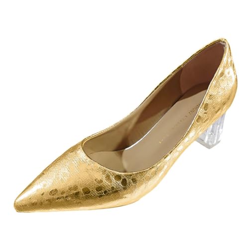 Schuhe Damen Pumps Weite Spangenpumps Halbschuhe Elegant Stöckelschuhe Absatzschuhe Damenschuhe Niedriger Absatz Mit Mädchen Ballerina Bequem Sommer Blockabsatz Und Für Breite Füße von Generisch