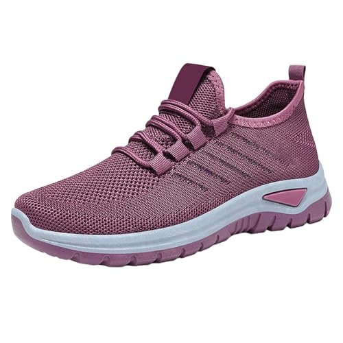 Schuhe Damen Sneaker Elegant, Running Shoes Damen Mesh Freizeitschuhe Outdoor Laufschuhe Low Top Sneakers Lace Up Sportschuhe Vegan Turnschuhe Chunky Sole Stoffschuhe Walking Damenschuhe von Generisch