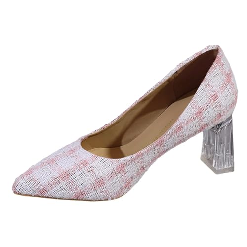Schuhe Damen Sommer Mädchen Ballerina Stöckelschuhe Sneaker Zum Kleid Elegant Und Bequem Absatzschuhe Trachten Für Pumps Damenschuhe Mit Absatz Flats Halbschuhe Frühling Flach High Heels von Generisch