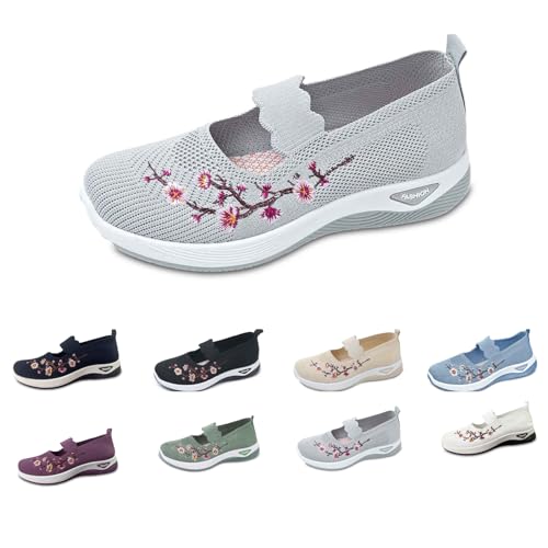 Schuhe Damen Sommerschuhe Orthopädische Sneaker Barfußschuhe Walkingschuhe Arbeitsschuhe flach Sneakers Bequeme Sommer Sportschuhe Turnschuhe Damenschuhe Mesh Leicht Atmungsaktive Laufschuhe Schuhe Damen Sommerschuhe Orthopädische Sneaker Barfußschuhe Walkingschuhe Arbeitsschuhe flach Sneakers Bequeme Sommer Sportschuhe Turnschuhe Damenschuhe Mesh Leicht Atmungsaktive Laufschuhe von Generisch