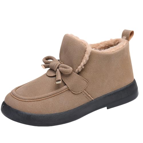 Schuhe Damen Winter Winterstiefel Damen Gefüttert Winter Schuhe Bequem Leicht Weitschaft Große Größen Winterschuhe Elegant Ergonomie Breite Füße Stiefelette von Generisch