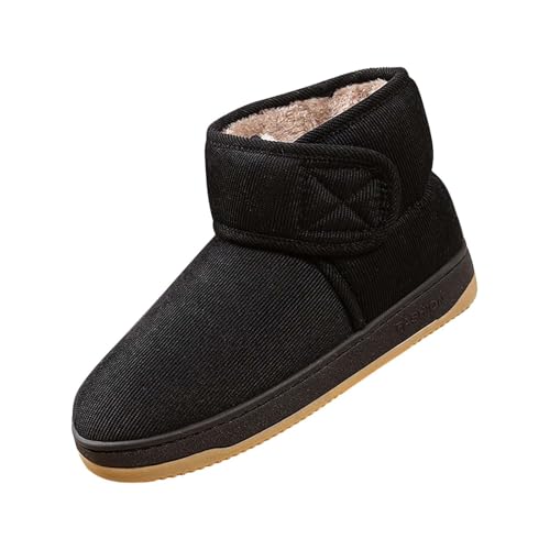 Schuhe Damen Winter Winterstiefeletten Damen Gefüttert Winterboots Outdoor Rutschfeste Weitschaft Warme Fleece Kurzstiefeletten Elastische Ergonomie Womens Boots von Generisch
