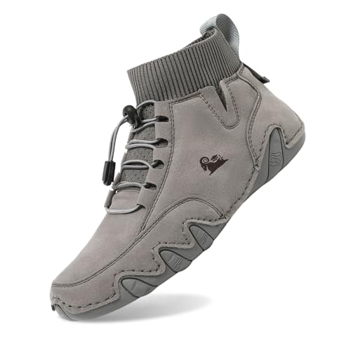 Schuhe Damen wasserdicht Damen Herren Unisex Alpaca - Ergonomischer Wasserdichter Barfußschuhe Schmerzlindernder Orthopädische Schuhe 004 Grau 48 EU von Generisch