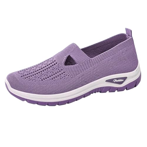 Schuhe Frauen Atmungsaktiv Vermascht Laufschuhe Bequem Hallux Valgus Freizeitschuhe Freizeit Cushion rutschfest Turnschuhe Arch Support Damenschuhe Laufschuhe Damen Breiter Fuß Rosa 43 von Generisch