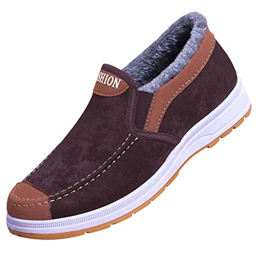 Schuhe Herren, Winterschuhe Herren Wasserdicht Gefüttert Arbeitsstiefel Ohne Schnürsenkel Sneaker Winter Bootsschuhe Wanderschuhe Leichte Thermo Schneeschuhe Wildleder Snowboots Outdoor Freizeitschuhe Schuhe Herren, Winterschuhe Herren Wasserdicht Gefüttert Arbeitsstiefel Ohne Schnürsenkel Sneaker Winter Bootsschuhe Wanderschuhe Leichte Thermo Schneeschuhe Wildleder Snowboots Outdoor Freizeitschuhe von Generisch