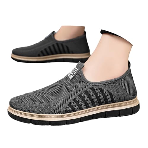 Schuhe Herren Breite Fuß Sneaker Schlupfschuhe Leichte Laufschuhe Slip On Freizeitschuhe Trainer Bequeme Segelschuhe Walkingschuhe Trachtenschuhe Seniorenschuhe für Den Alltag von Generisch
