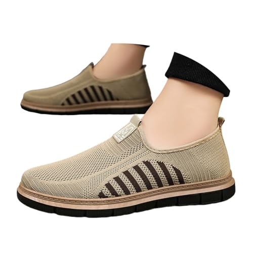 Schuhe Herren Breite Fuß Sneaker Schlupfschuhe Leichte Laufschuhe Slip On Freizeitschuhe Trainer Bequeme Segelschuhe Walkingschuhe Trachtenschuhe Seniorenschuhe für Den Alltag von Generisch