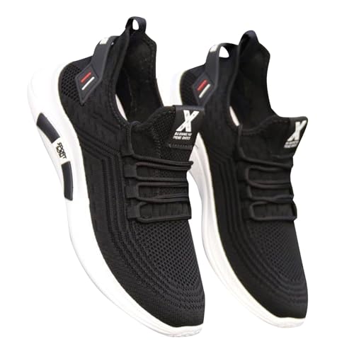 Schuhe Herren Chunky Mesh Laufschuhe Atmungsaktiv Schnürschuhe Weiche Sohle Freizeitschuhe Fashion Stoffschuhe Leichtgewichts Walkingschuhe Breite Füße Arbeitsschuhe Lässig Trekkingschuhe von Generisch