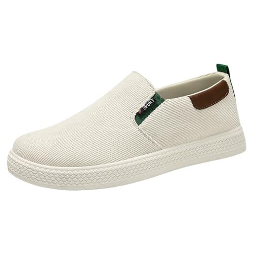 Schuhe Herren Segeltuch Sneaker Slip-On Freizeitschuhe Breite Füße Flacheschuhe Sicherheits Walkingschuhe Leichte Schlupfschuhe Weiche Sohle Halbschuhe Herren Modische Einzelneschuhe Schuhe Herren Segeltuch Sneaker Slip-On Freizeitschuhe Breite Füße Flacheschuhe Sicherheits Walkingschuhe Leichte Schlupfschuhe Weiche Sohle Halbschuhe Herren Modische Einzelneschuhe von Generisch