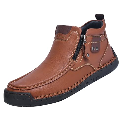 Schuhe Herren Sneaker Weich Barfußschuhe Leder Walkingschuhe Zip In Sportschuhe Fitness Laufschuhe rutschfest Wanderschuhe Ergonomische Fitnessschuhe Mid Top Modische Freizeitschuhe Turnschuhe Schuhe Herren Sneaker Weich Barfußschuhe Leder Walkingschuhe Zip In Sportschuhe Fitness Laufschuhe rutschfest Wanderschuhe Ergonomische Fitnessschuhe Mid Top Modische Freizeitschuhe Turnschuhe von Generisch