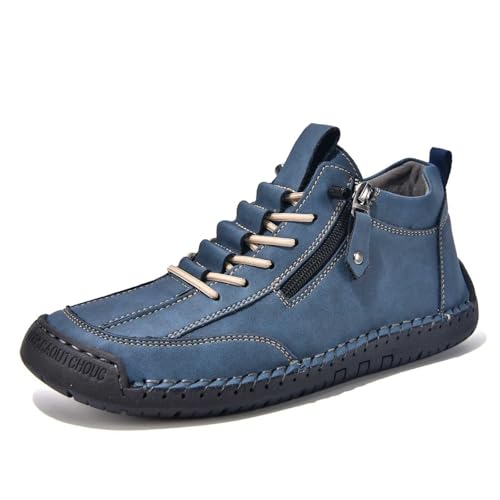 Schuhe Herren Trachtenschuhe Hoch Bergschuhe Wanderschuhe Rutschfest Handgefertigte Lederschuhe Bootsschuhe Leichte Atmungsaktiv Trekkingschuhe Sommerschuhe Handballschuhe Ultraleicht Outdoorschuhe von Generisch
