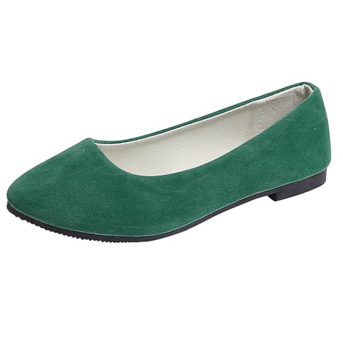 Schuhe für Damen, lässiges Kleid, Damen, Mädchen, einfarbig, große Größe, Slipper, flach, bequem, lässig, Sommerschuhe für Damen, mintgrün, 39.5 EU von Generisch