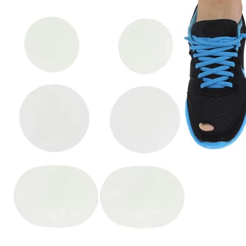 Schuhflicken – Zehenlochschutz Für Turnschuhe | 6 Stück Atmungsaktive Aufkleber Zur Vorbeugung Von Zehenbrüchen | Selbstklebende Reparatur, Flexible Schuhflicken Für Schuhe, Hüte, Turnschuhe, Stiefel von Generisch
