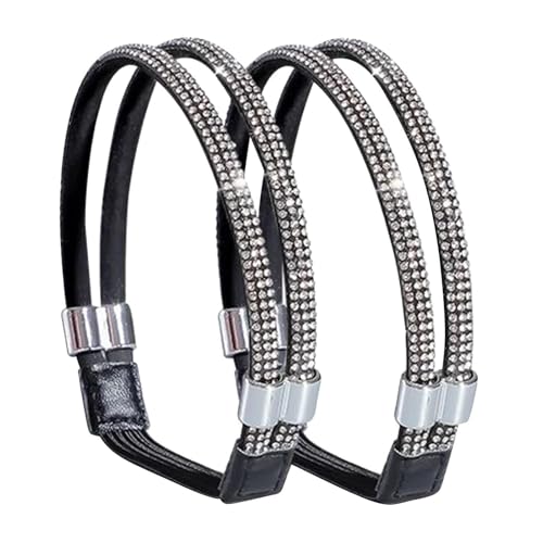 Schuhriemen für Damen – abnehmbare Fersen-Schuhriemen, Anti-lose Schuhbänder, Ersatz-Knöchelriemen, Strass-High-Heel-Schuhband, geeignet für Damen, Mädchen, Sandalen und High Heels, a, Refer to von Generisch