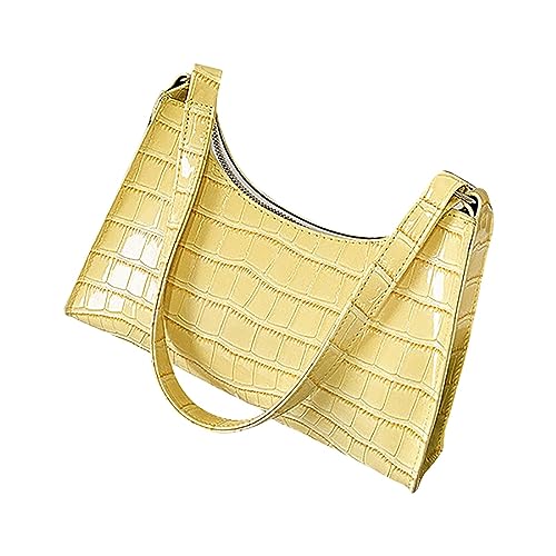 Schultertaschen Gelb Umhängetasche Multifunktionale Freizeittasche Tragbare Umhängetaschen Leichte Tote Bag Stylische Shopper Tasche für Schule Outdoor Ausflug Ausgehen Camping Einkaufen von Generisch