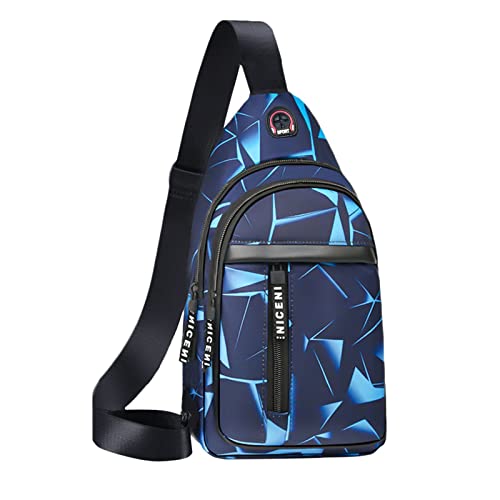Schultertaschen für Damen, Umhängetasche, Crossbody-Tasche für Damen oder Herren, blau, Einheitsgröße Schultertaschen für Damen, Umhängetasche, Crossbody-Tasche für Damen oder Herren, blau, Einheitsgröße von Generisch