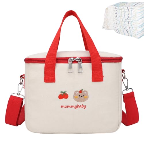 Schulterwickelbeutel - Fahrt -Tasche mit großer Kapazität für Baby Essentials | Multifunktionale Windelbeutel mit isolierten Flaschenfächern, Organizer -Taschen, Schultergurt - Ideales Babypartygesche von Generisch