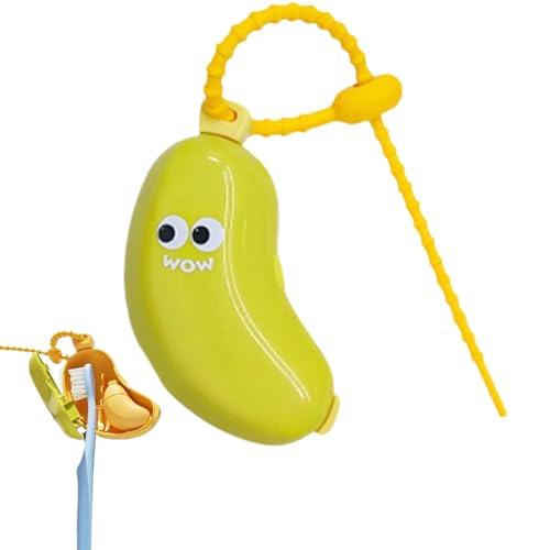 Schutzabdeckung für Zahnbürsten - Tragbarer Bananen -verdrängter Fall, Antipolvo Hygienic Cover | Beschützer Reisen Sie mit lustigen Familiendesign, Junge Frauen, Kinder und Jugendliche von Generisch