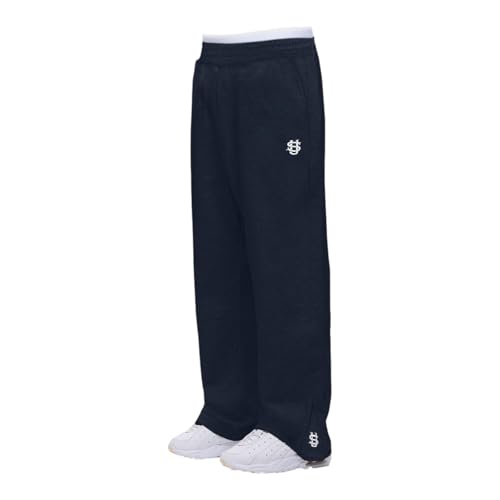 Schwarz Jogginghose Herren Baggy Sweatpants Baumwolle Jogging Hose Atmungsaktiv Bein Sporthose Lang Weites Trainingshose Sweathose Männer mit Taschen und Kodelzug Elastische Taille Große Größe 6xl 5xl von Generisch