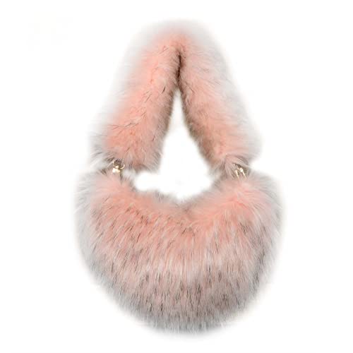 Schwarze Jogginghose Damen Mit Taschen Reine Farbe Plüsch Umhängetasche Weibliche Kleine Tasche Halbkreis Handtasche Taschen Aufbewahrung Auto (One Size) von Generisch