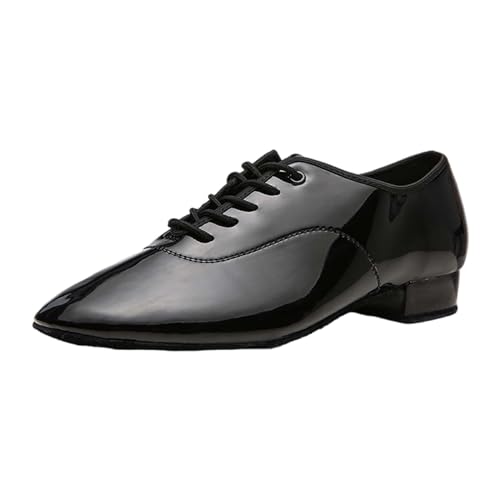 Schwarze Lederschuhe Herren Anzugschuhe Spitzer Zehe Businessschuhe Breite Füße Mokassins Elegant Freizeitschuhe Chunky Heel Herrenschuhe rutschfest Arbeitsschuhe Stilvoll und Schön Schuhe von Generisch