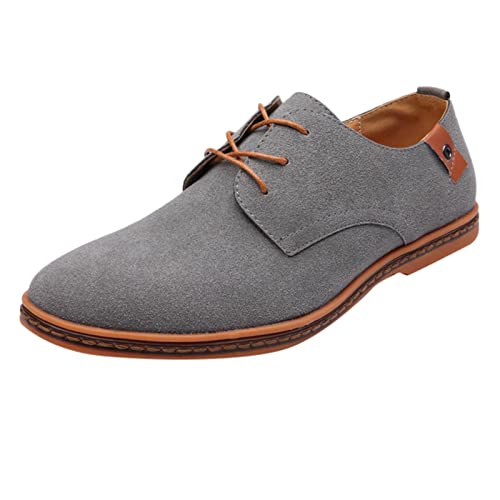 Schwarze Lederschuhe Herren Businessschuhe Oxford Schuhe Breite Füße Herrenschuhe rutschfest Schnürschuhe Atmungsaktive Flacheschuhe Leicht Bequem Freizeitschuhe Athleisure Mokassins von Generisch