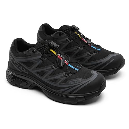 Schwarze Samurai Herren und Frauen Outdoor-Schuhe Laufschuhe in Reiner Farbe Wanderschuhe (36,schwarz) von Generisch