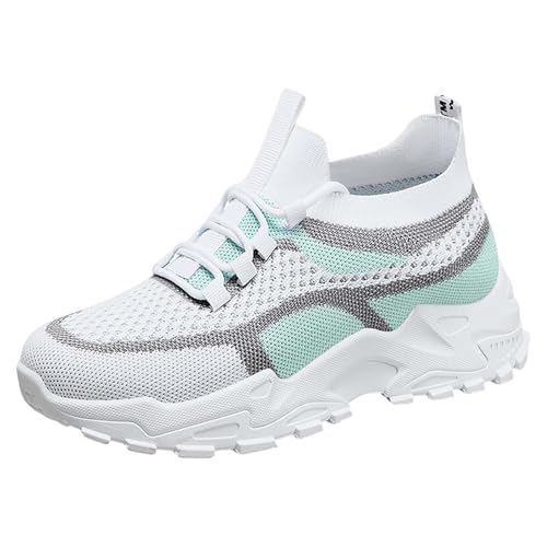 Schwarze Schuhe Damen Elegant Summer Fashion Hollow Breathable Flat Heel Soft Sole Casual Shoes (Green, 37) Halbschuhe Bequem Barfußschuhe Herbst Herren Winter Weiß Orthopedische Barfuss Herrn von Generisch